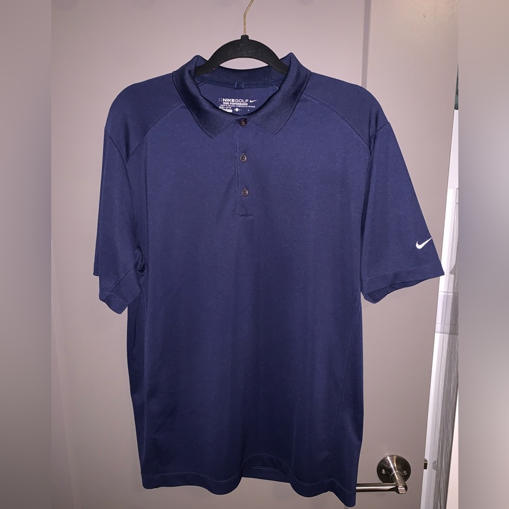 Nike Golf Tour Performance Dri-FIT Mens Navy Blue Polo
